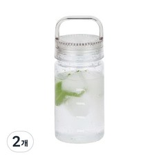 캐리 미니 보틀 국산 휴대용 물병 물통 러닝 스포츠 어린이 에코젠 안심소재 BPA free, 2개, 300ml, 화이트