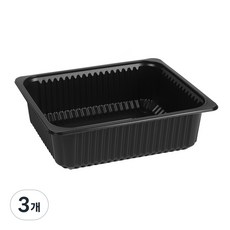 큐담 성형 실링용기 Q-23197 (23x19x7) 블랙, 3개, 100개입
