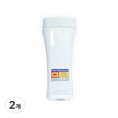 국산 LED 휴대용 비상 조명등 손전등, 2개, 화이트