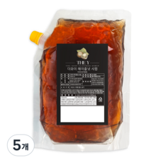 더와이 헤이즐넛시럽 (리필용), 5개, 1L