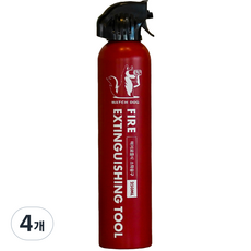 와치독 스프레이식 소화기 가정용 주방용 캠핑용 에어로졸식 레드심플 소화용구, 4개, 250ml
