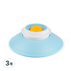 애완용 슬로우 푸드 접시 고양이 장난감 강아지 장난감 핥기 락방 뒤집기 방지 심심풀이 간식 슬로우 푸드 접시, 3개, 푸른 색