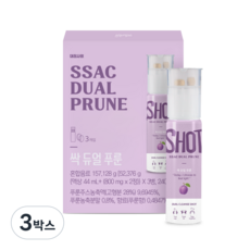 대장사랑 싹 듀얼 푸룬 주스 건자두, 157g, 3개