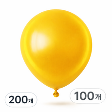 브로키 펄풍선 12인치 100p 풍선 파티용품 이벤트 소품 30cm, 200개, 07_12인치_골드
