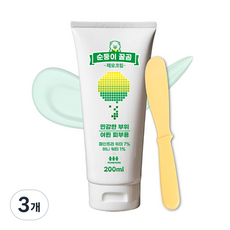 올리브영 팀스모어 순둥이 꿀곰 제모크림 브라질리언 왁싱크림 겨드랑이 왁싱, 200ml, 3개