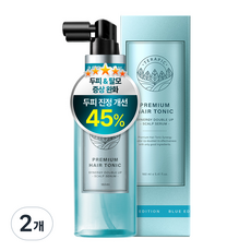 테라픽 프리미엄 헤어토닉 시너지 더블 업 블루 & 가려운 두피, 2개, 160ml