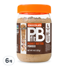 [베터바디푸즈 공식] 피비핏 코코아 땅콩버터 파우더, 227g, 6개