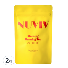 뉴비브 모닝버닝티 붓기차 찬물에 잘 우러나는 녹차호박팥차, 2개, 28개입, 1.5g