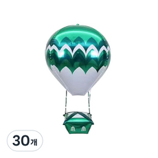애니파니 파티 행사 장식 열기구 호일 알루미늄 풍선, 30개, 샤인그린