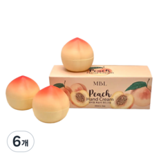 MBL 복숭아 고보습 핸드크림, 30g, 6개