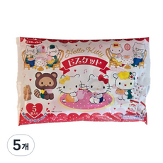 일본 간식거리 헬로키티 과자 비스킷, 5개, 50g, 봉지