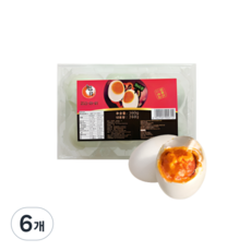 월월중국식품 쒸르 오리알 찐오리알 야단, 360g, 6개