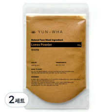 연화 황토가루팩 황토팩 황토가루 미용팩가루 천연팩가루, 2세트, 1개입