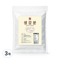 오케이 생강분말 가루, 1kg, 3개