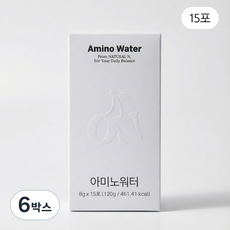 체리온 아미노워터 타트체리 글루타민 BCAA 리커버리 드링크, 6박스, 15회분