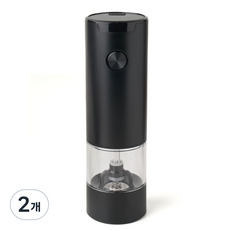 파르셀 전동 소금 후추 그라인더 자동 페퍼밀 솔트밀, 2개, 35ml