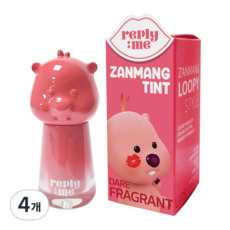 [탕후루립] 면세점입점 리플라이미 잔망루피 립틴트 립글로우 5컬러 2.8ml, 4개, 체리펀치