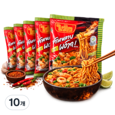 와이와이 팟차 베이비 클램 볶음면 태국라면 매운 해물라면 해외라면, 10개