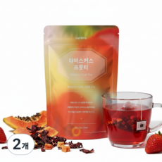 [카페스타] 히비스커스 프룻티 풍부한 베리 파파야향 상큼 블렌딩티, 2개, 25개입, 50g