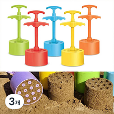 토이즈데이 모래놀이 연탄 제조기 만들기 키트 장난감 단체 선물, 색상랜덤, 135g, 3개