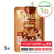 바지오 단백질 쉐이크얌 우롱 밀크티, 5개, 45g