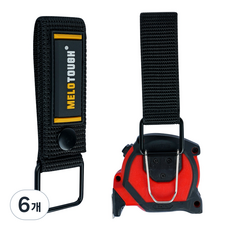 MELOTOUGH 측정 테이프 홀더 줄자 홀더 드릴 충격 도구 줄자 드릴 클립 도구용 홀스터, 6개