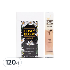 허니블룸 자연 야생화꿀 프리미엄 허니 스틱, 120개, 10g