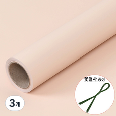 꽃 포장지 두꺼운 플로드 2 프랜즈, 30.연베이지색, 3개