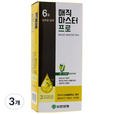 유한양행 매직 마스터프로(7분 스피드칼라), 6호 어두운갈색, 3개
