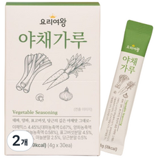 요리여왕 스틱육수 가루육수 야채가루, 2개, 120g