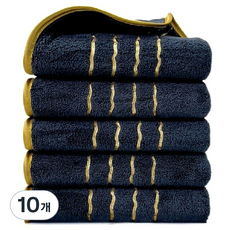 상덕 호텔수건 수건 디자인예쁜수건 50*90CM, 10개, 네이비