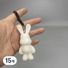 클로이영 푸어링 무지 토끼 키링 만들기 diy, 15개