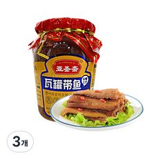 (배터짐) 야성 항아리 갈치조림 중국 생선 통조림, 3개, 410g