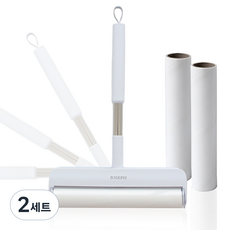 조셉드림 돌돌이 테이프클리너 24cm 광폭 사선커팅 리필2개 포함, 2세트