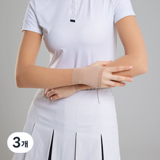 버디버니 골프 쿨토시 자외선차단 남녀공용 (오른손 손등 커버형), 커피, 3개