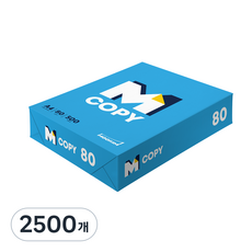 엠카피 M COPY 데일리 복사용지 80g, 2500개, A4