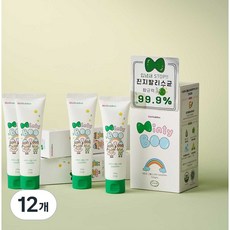 미미엔부 민티부 1450ppm 고불소 어린이치약 민트향, 12개, 100g