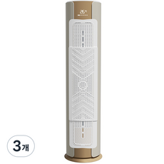 솔바람집 스탠드형 에어컨 바람 가드 바람막이, 3개, 화이트