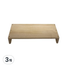원목 모니터 받침대, 3개, D-5미송 와이드1단65cm