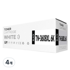 TN-3608XL 대용량 호환 토너, 4개, 검정