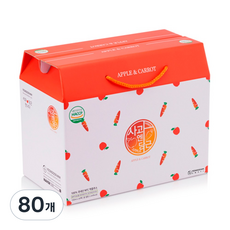 영농조합법인연두 사과엔당근 즙 주스, 100ml, 80개