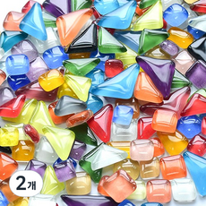 모자이크 모형타일 랜덤 +, 2개, 혼합색상
