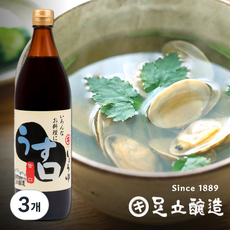 아다치조조 요리용 우스구치 간장, 3개, 900ml