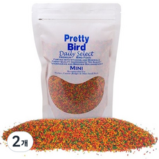 프리티버드 데일리 셀렉트 미니 펠렛 간식, 350g, 2개