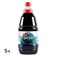아주존 순창우리식품 업소용 요리용 전복간장, 5개, 1.8L