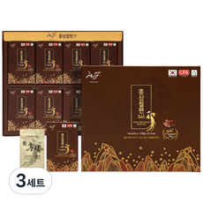 혜인담 홍삼절편 골드 선물세트 + 쇼핑백, 3세트, 160g