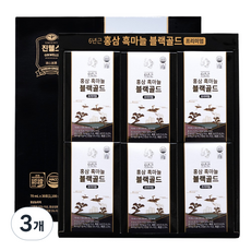 진웰스 6년근 흑마늘 블랙골드 70ml x 30포 + 쇼핑백세트, 3개
