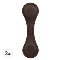 가죽 책갈피 북마커 북클립 자석 마그네틱, 3개, 커피