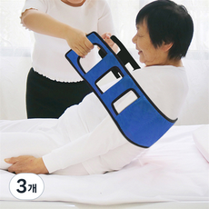 환자는 몸을 일으켜 간호 용품 보강 이송대 간호대를 보조하였다.