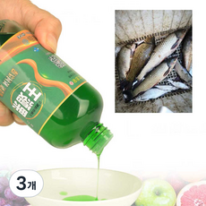 SEONGJINCHI 낚시떡밥 첨가제 과일향 과산 첨가제, 3개, 250ml